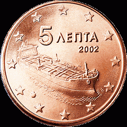 5 Cent UNC Griekenland